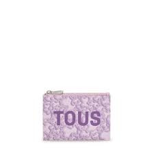 TOUS-Monedero tarjetero malva Kaos Mini Evolution 395901921